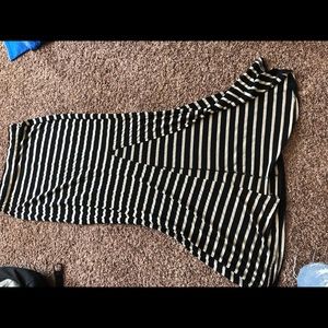 Stripe maxi skirt